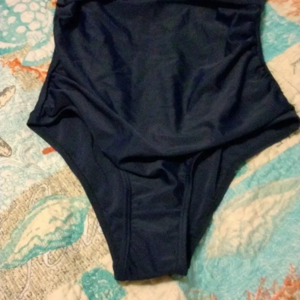 New Dark Blue Small One Piece Swimsuit